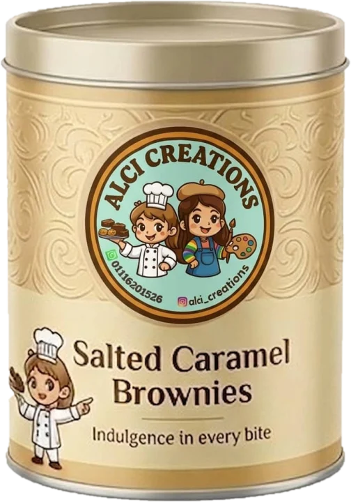 Salted Caramel Brownies tin