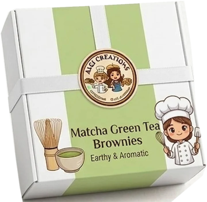 Matcha Green Tea Brownies box